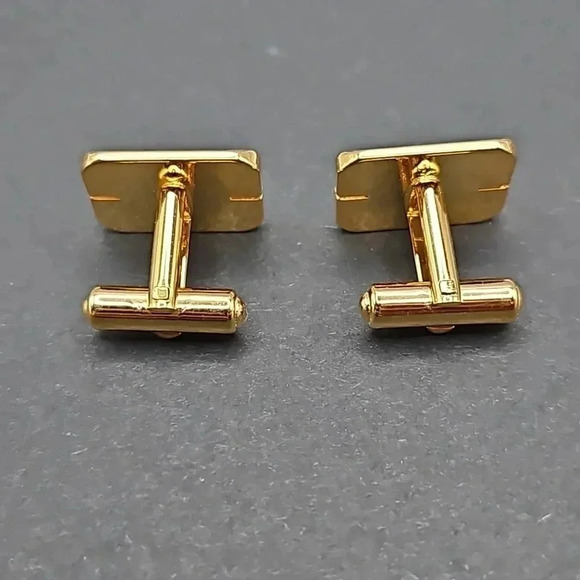 Yves Saint Laurent Gold and Silver Tone Cufflinks - Picture 2 of 3